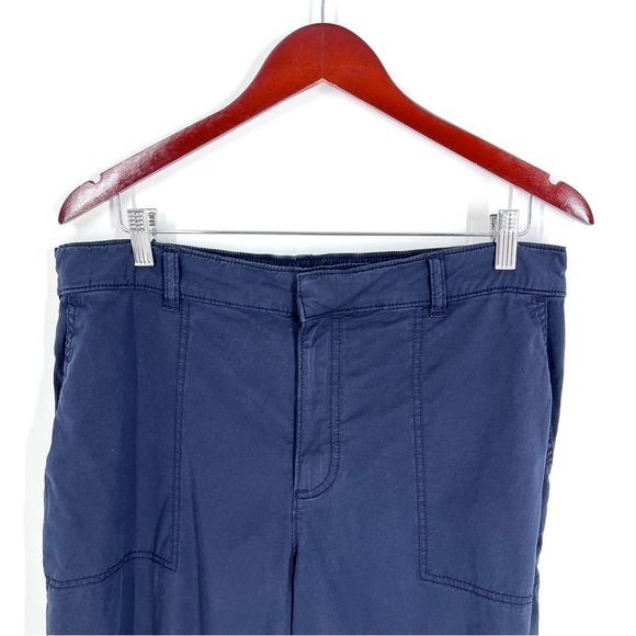 Loft Navy Blue High Waisted Ankle Zip Jogger Pants Size M - Picture 6 of 15